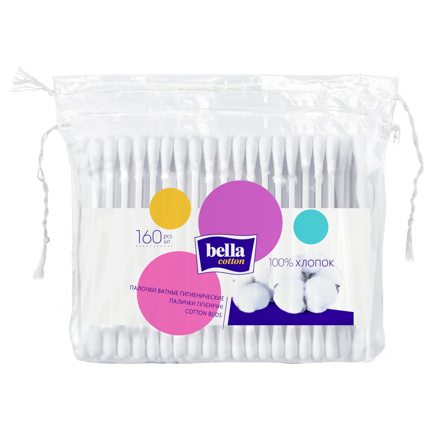 

Ватные палочки Bella Сotton 160 шт.