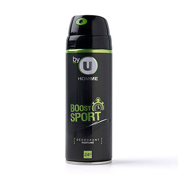 Дезодорант-спрей U для мужчин Boost Sport By невидимая защита 24 часа, 200мл, Франция