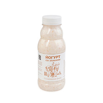 Йогурт Столыпинская ферма со злаками 2,5% 300г, Россия