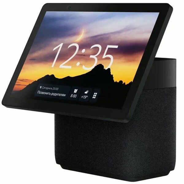 Умная колонка Яндекс Станция Дуо Макс с голосовым помощником Алиса Black и Zigbee, черная