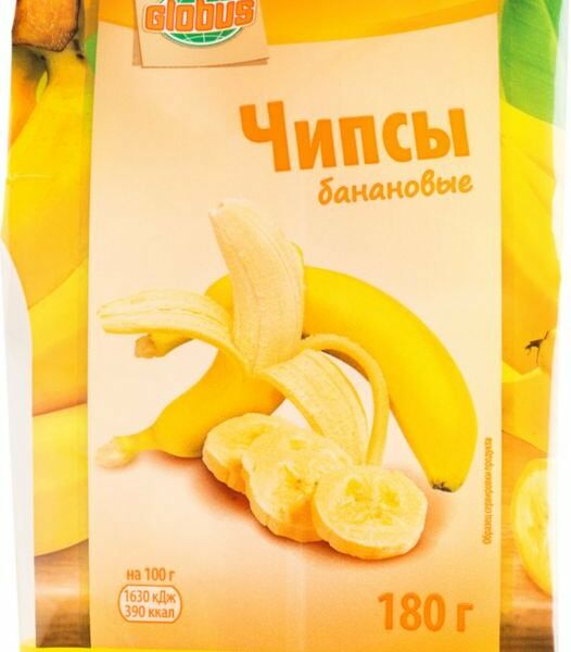 Чипсы банановые ТМ Globus (Глобус)