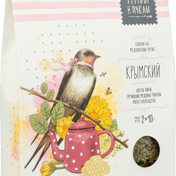 Чай Травы и Пчёлы Крымский травяной, 80г