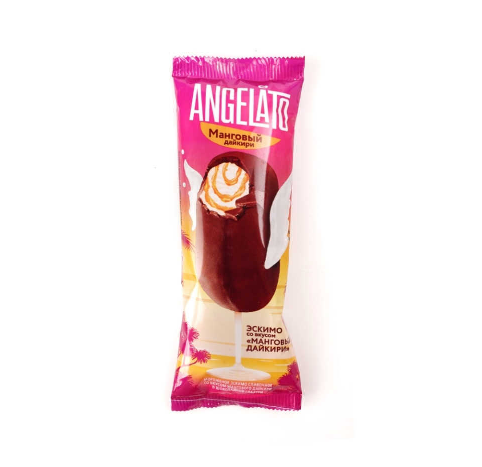 

Мороженое сливочное Angelato эскимо манговый дайкири в шоколадной глазури 70 г