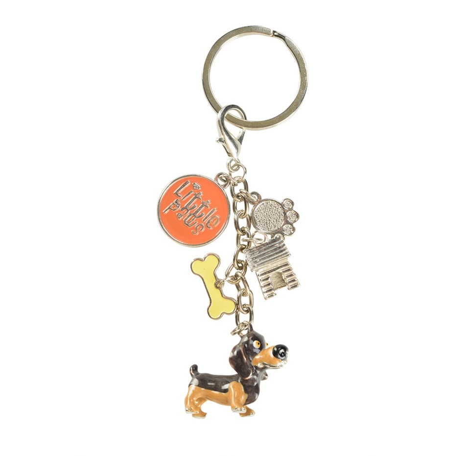 

Брелок для сумки Arora Design металл Собака Такса Великобритания