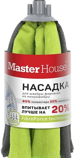 Насадка для швабры MasterHouse Фернандо из микрофибры 26.5см