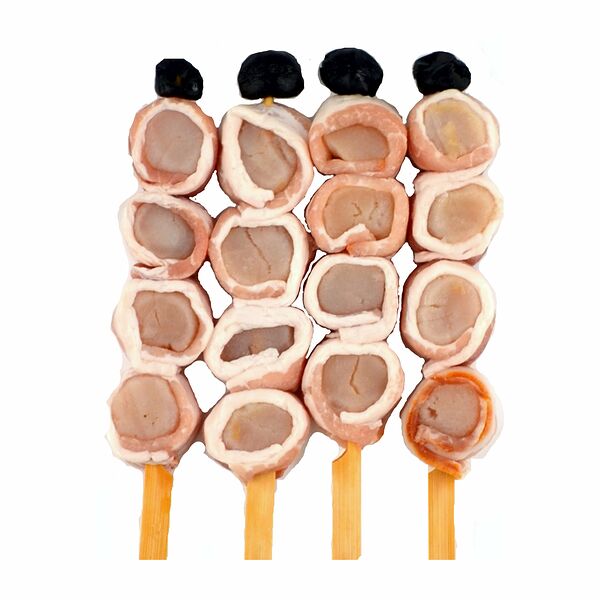 Шашлык из гребешка в беконе замороженный