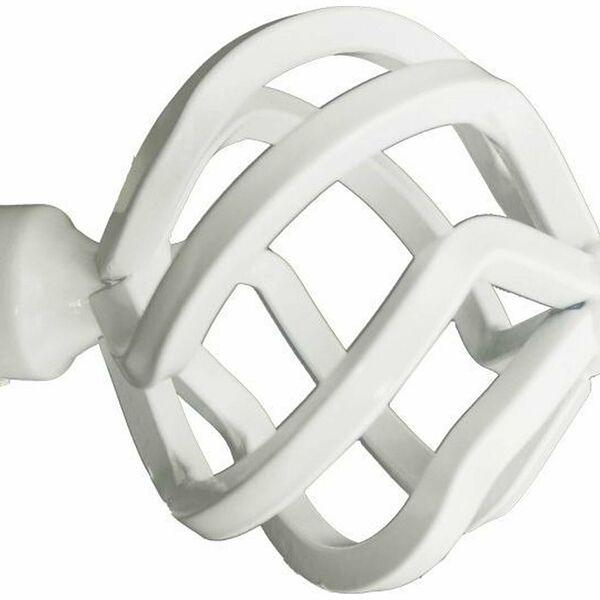 Наконечник для карниза HOME ACCESSORY металлический белый 95 мм