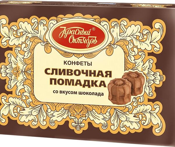 Конфеты Красный октябрь Сливочная помадка со вкусом шоколада 250г