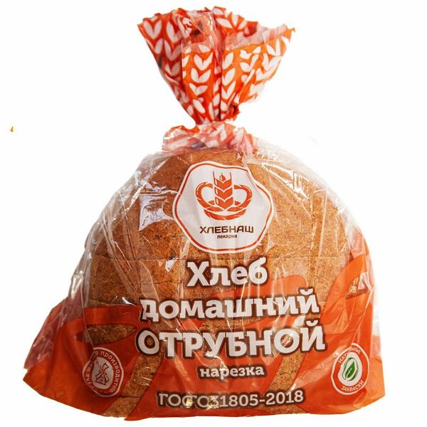 Хлеб Хлебнаш Домашний отрубной нарезка