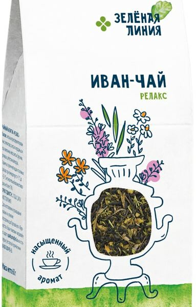 Напиток чайный Зеленая линия Релакс 60г