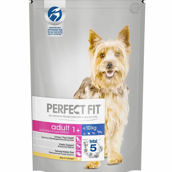 Корм сухой Perfect Fit Dog с курицей для взрослых собак мелких и миниатюрных пород старше 1 года