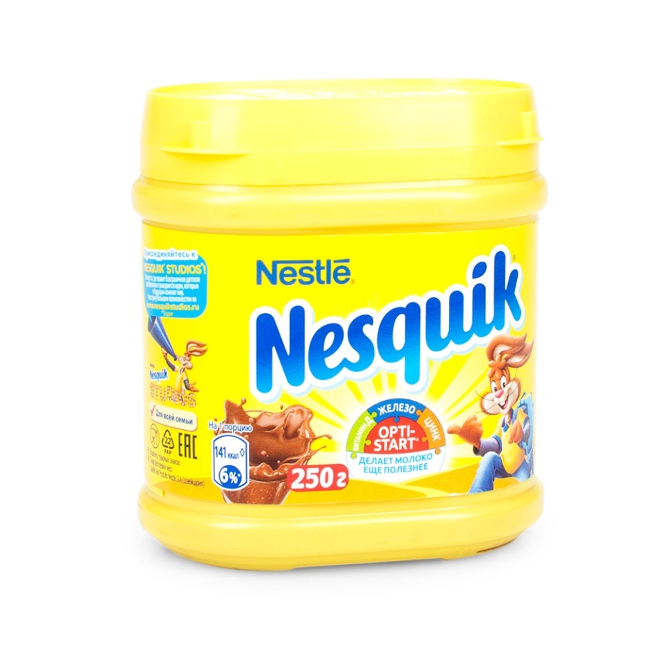 

Какао-напиток Nesquik Шоколадный 250 г