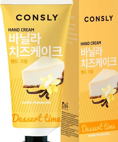 Крем для рук Consly Dessert Time с ароматом ванильного чизкейка 100мл