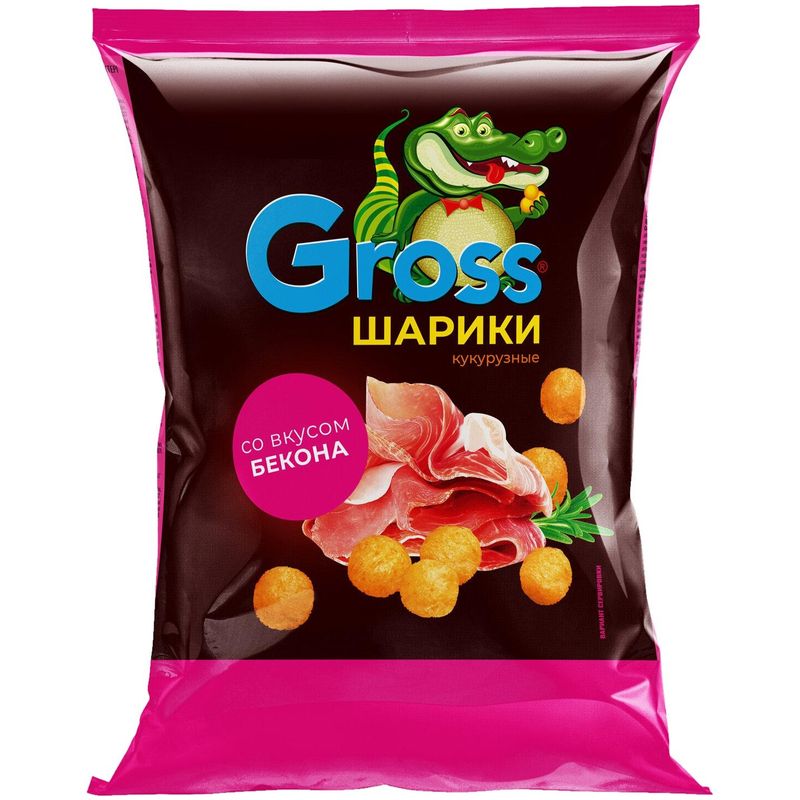 

Шарики Gross кукурузные со вкусом бекона, 60г