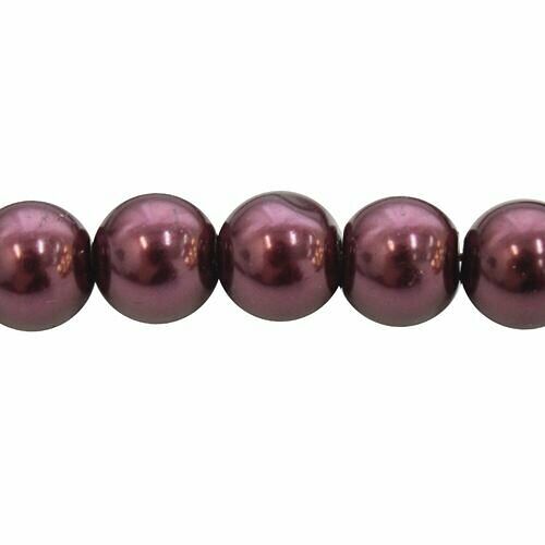 Бусины стеклянные на нитке, 10 мм, длина 40см(SA-39)