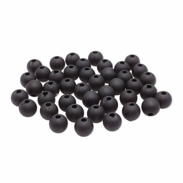 Бусины полупрозрачные 2008 матовые, 8мм, 20гр (70+/-4шт) Astra&Craft(034 черный)