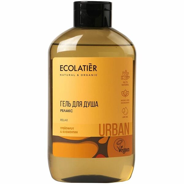 ECOLATIER ECL Гель для душа Релакс грейпфрут & клементин, 600 мл