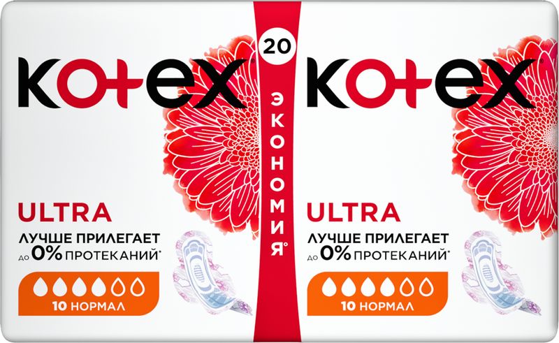 

Прокладки Kotex Ultra нормал 20 шт