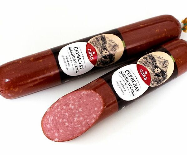 Сервелат полукопчёный Сава Швейцарский