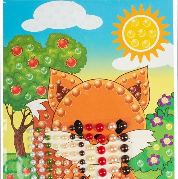 Набор для изготовления Аппликацияжемчужная Лисенок С3277-10