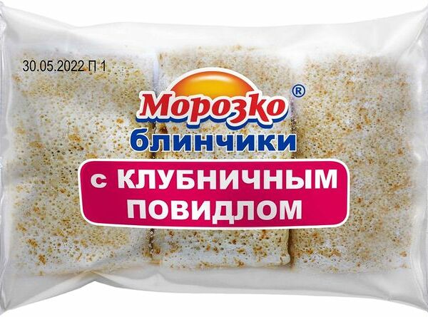 Блинчики Морозко С клубничным повидлом 210г