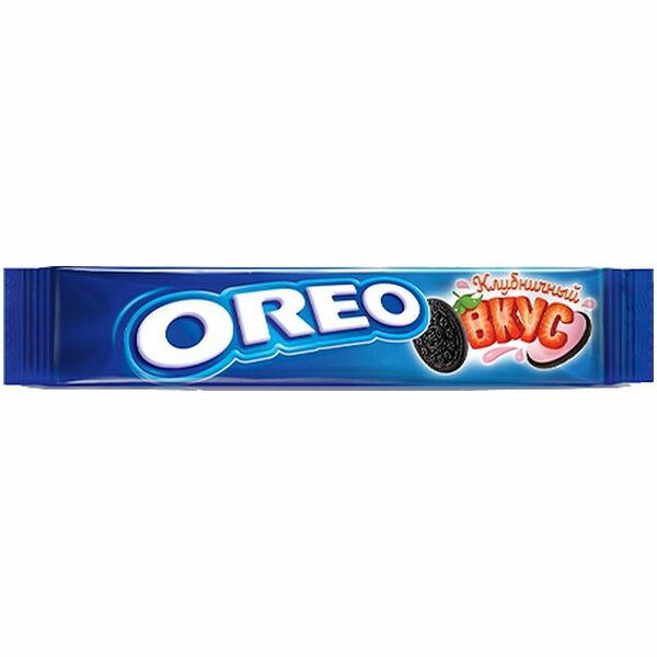Печенье OREO с какао и начинкой со вкусом клубники, 95г