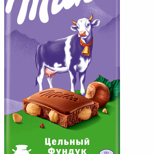 Шоколад Milka Молочный с цельным фундуком