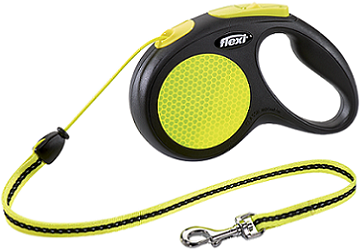 Flexi рулетка Neon New Classic для собак до 20 кг светоотражающий (5 м трос) M