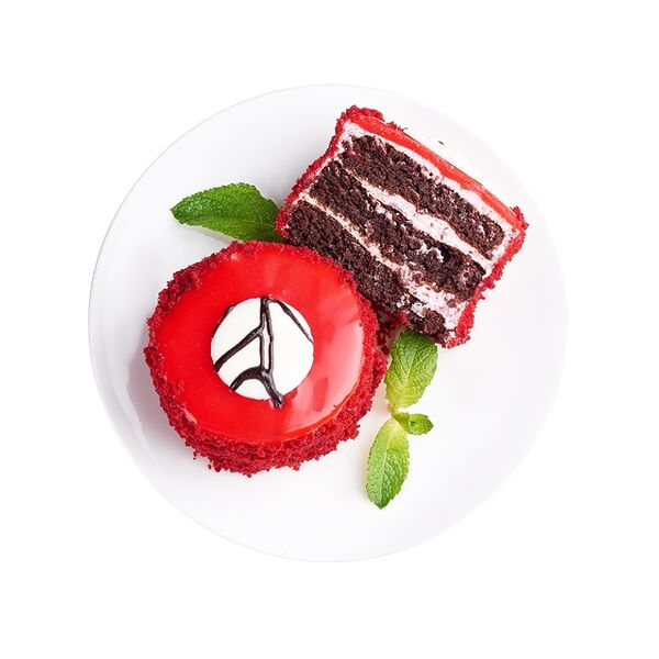 Пирожное «Крем-чиз с клюквой», «Ресторанная коллекция»