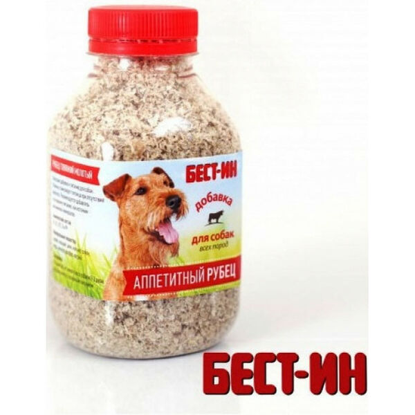 Лакомство для собак Бест-Ин Аппетитный рубец говяжий рубец молотый 300 мл