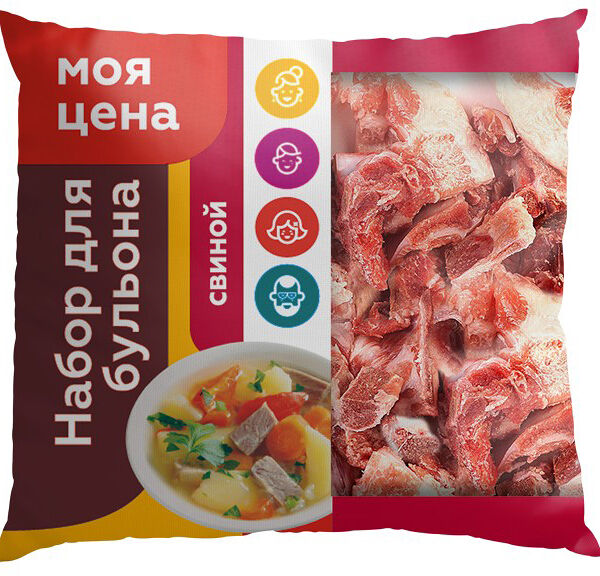 Набор для бульона Моя Цена Свинина замороженный, вес