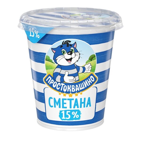 Сметана Простоквашино 15%