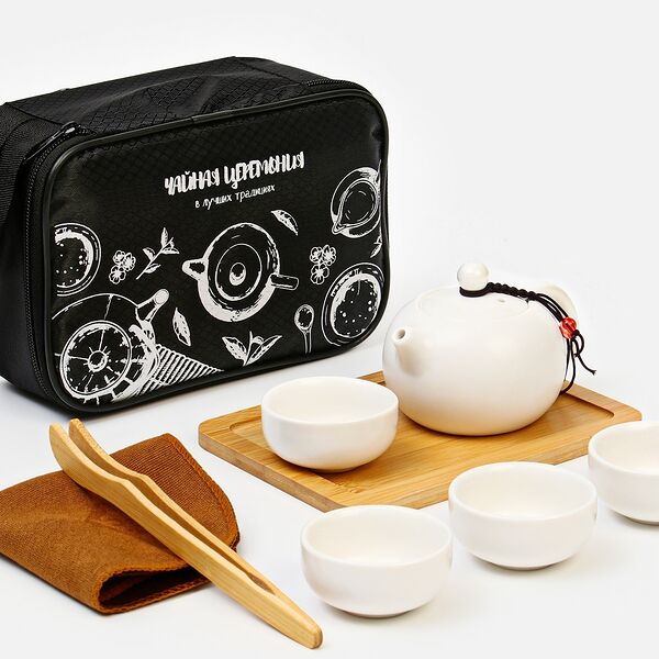 Набор для чайной церемонии 8 предметов, на 4 персоны, чашка 45 мл, чайник 180 мл