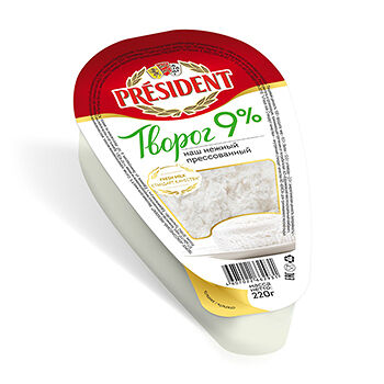 Творог President Классический 9%