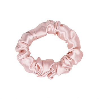 Резинка Ayris Silk средняя из натурального шёлка цвет розовая пудра, Китай