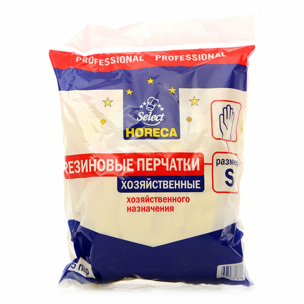 Резиновые перчатки хозяйственные размер S ТМ Horeca (Хорека)