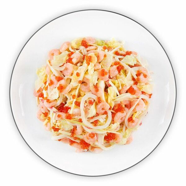 Салат Шеф Перекрёсток с морепродуктами, вес