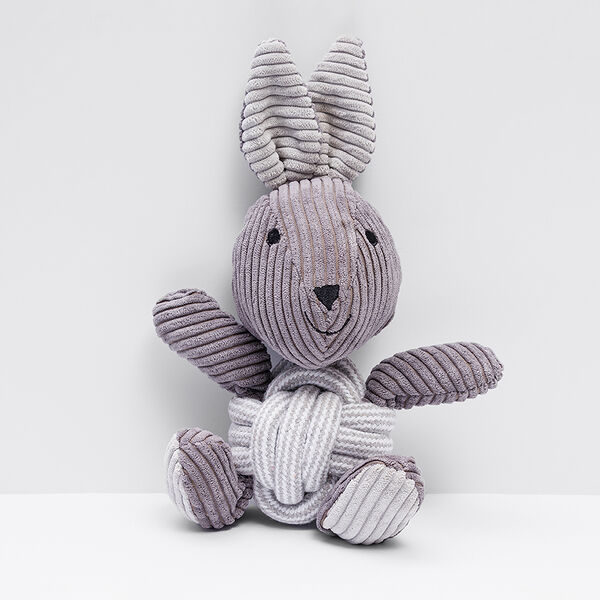 Игрушка для собак Заяц с мячом, 26 см