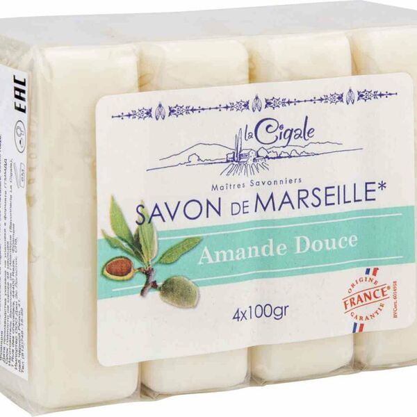 Мыло марсельское Миндаль 4шт ТМ la Cigale (ла Сигал)