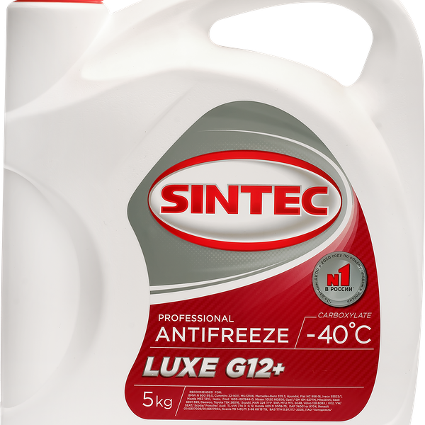 Антифриз SINTEC Antifreeze lux G12, 5кг