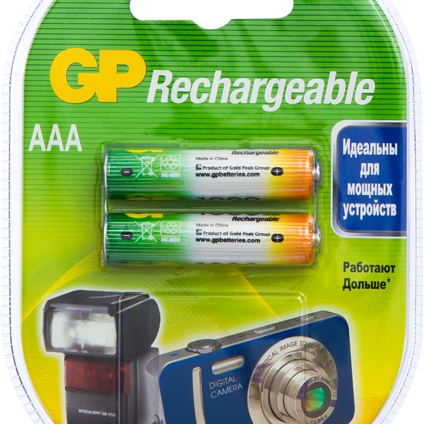 Батарейка аккумуляторная Gp Rechargeable 1000 мАч типоразмер AАА