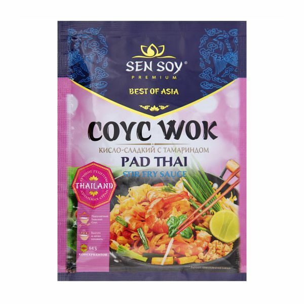 Соус Pad Thai Sen Soy Premium Wok с тамариндом кисло-сладкий