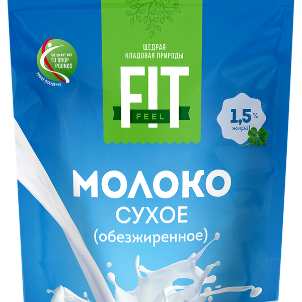Молоко сухое FITFEEL обезжиренное 1,5%, 300г