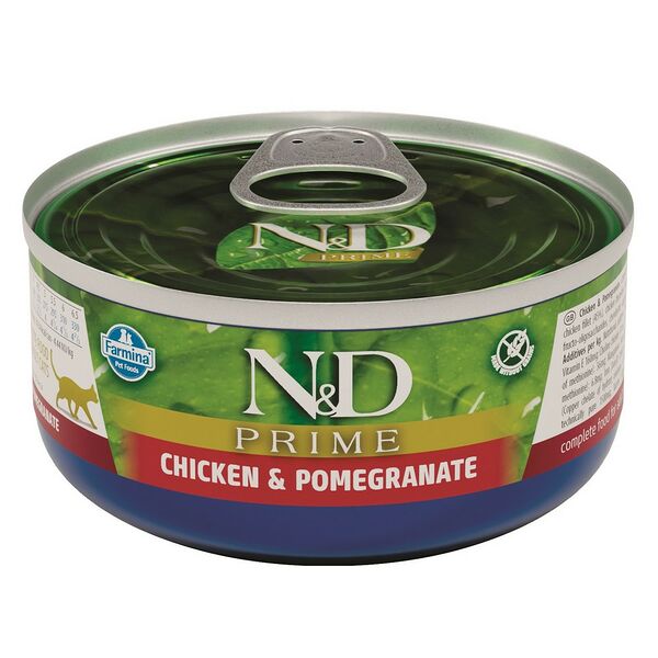 Корм влажный Farmina N&D Cat Prime для кошек курица-гранат