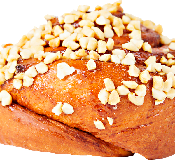 Булочка с корицей и карамельным сиропом вес 