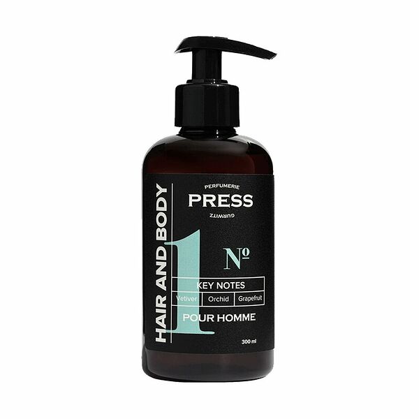 Гель-шампунь для душа Press Gurwitz Perfumerie №1 Ветивер-Орхидея-Грейпфрут