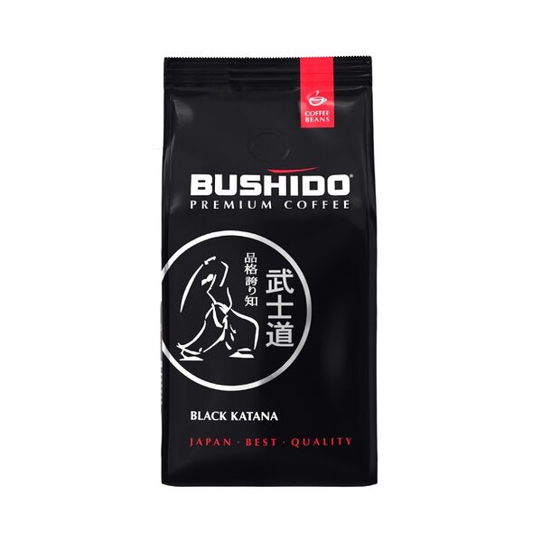 Кофе в зернах Bushido Black Katana натуральный жареный 227 г
