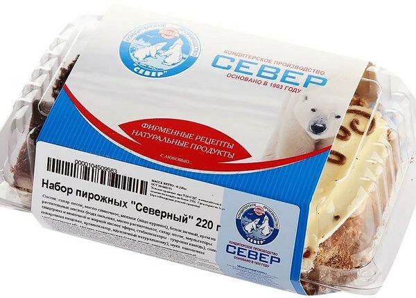 Набор пирожных Север-Метрополь Северный, 3 шт