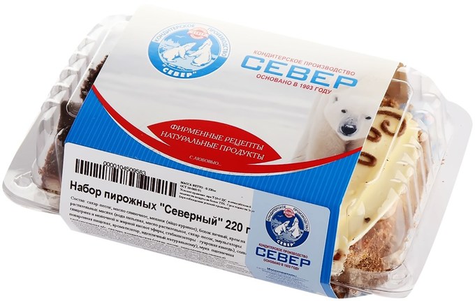 

Набор пирожных Север-Метрополь Северный 3 шт, 220 г
