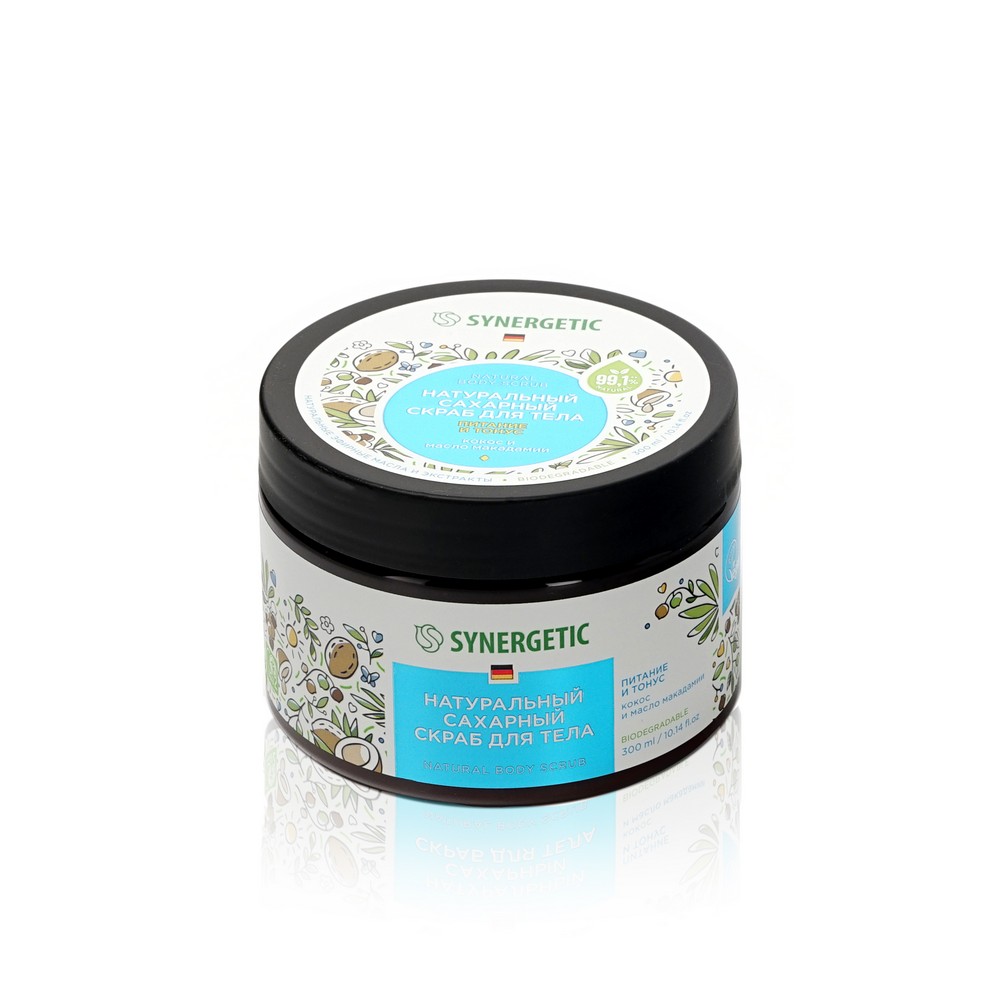 

Скраб для тела Synergetic Питание и тонус Кокос и масло макадамии 300 мл